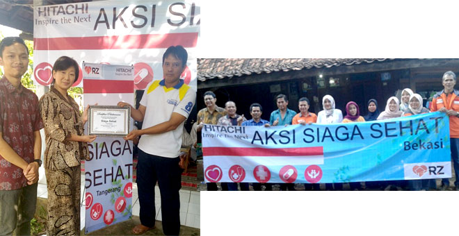 Aksi Siaga Sehat Hitachi Asia di Indonesia